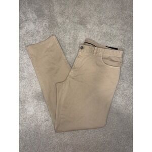 Brioni Chamonix Comfort Fit Mens Tan Cotton Blend Trousers Pants Size 44